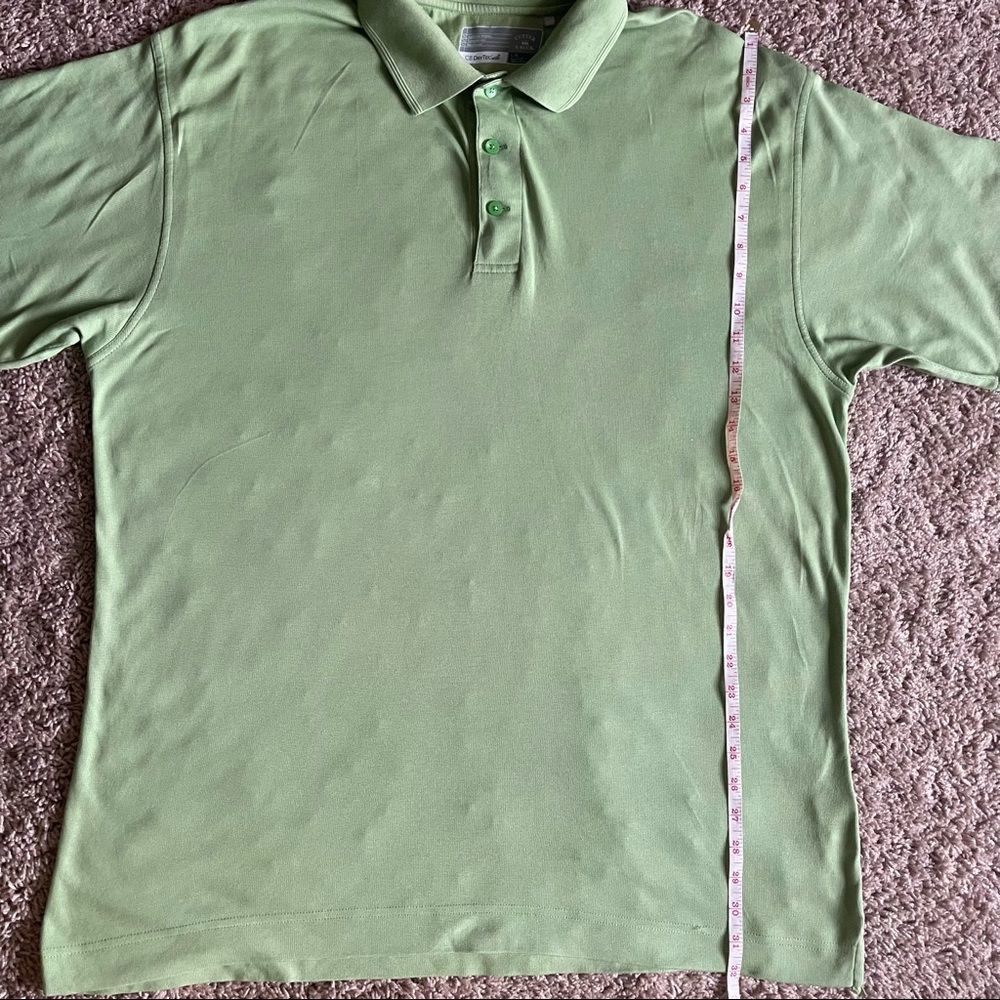 Cutter & Buck Green CB DryTec Short Sleeve Collard Golf Polo;SZ L;Good Condition - Picture 9 of 16